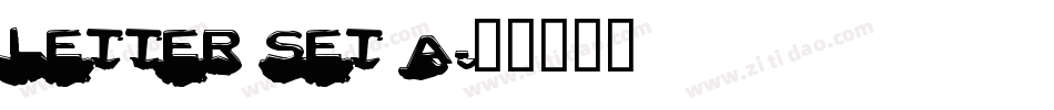Letter Set A字体转换